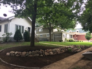 Boulder Retaining Wall